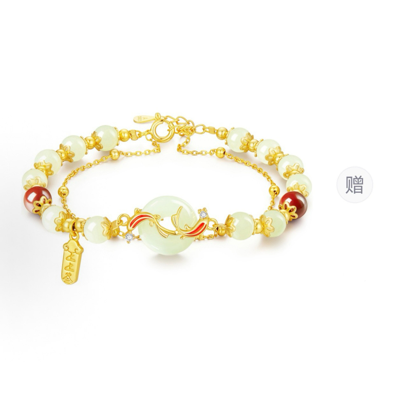 Koi Fish Bracelet for Women, Unique New Year's Gift for Girlfriend, Birthday Gift for Women, Wife, or Best Friend