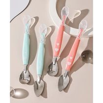 Toddler Food Feeding Spoon Fruit Puree Food Scraping Spoons