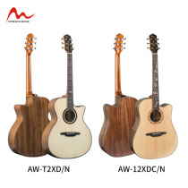 New folk guitar 41-inch spruce top unrequited acacia bottom side inlaid with colored shell binding manufacturer acoustic guitar