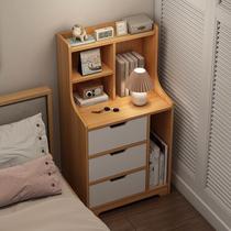 Small bedside bookcase narrow cabinet ladder storage cabinet storage cabinet integrated bedroom cabinet storage cabinet multi-layer bookshelf floor-standing