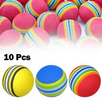 10x Golf Swing Training Foam Balls Indoor Practice Rainbow S