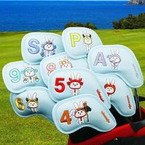 Golf Irons ver Embroidery Bunny PU Leather Golf Driver Headv