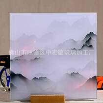 Manufacturer customized laminated glass craft wired glass landscape painting laminated glass tempered laminated glass