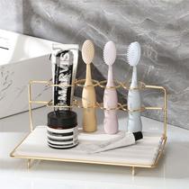 8BWI bathroom toothbrush holder multi-functional bathroom countertop washing table diatom mud storage rack toothbrush storage rack