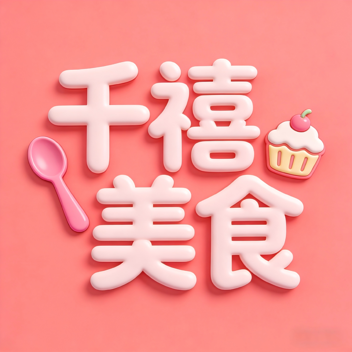 千禧美食坊的LOGO