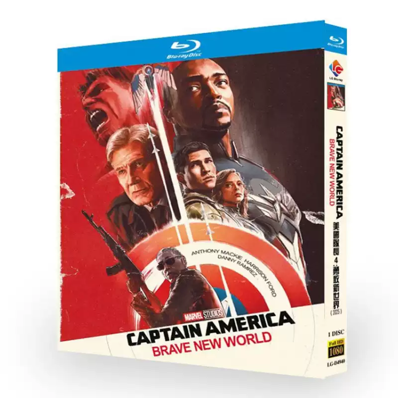 Captain America: Brave New World (2025) Blu-ray BD Box Set Marvel Superhero Movie Simplified & Traditional Chinese English Japanese Subtitles