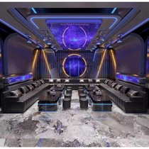 Commercial ktv custom sofa light luxury deck bar clear bar box coffee table corner tavern sofa home club
