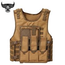 Factory direct sales tactical military camouflage training vest outdoor multi-functional protective combat vest CS equipment