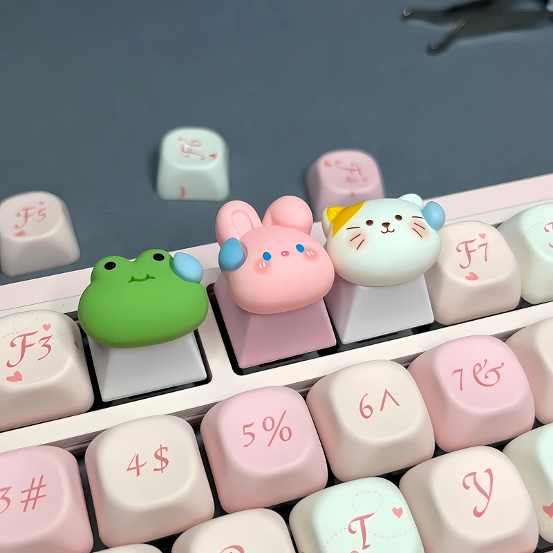 Cute Sweating Frog Keycap Stickers DIY Personalized Nail Art Typing Raised Keys Long Nail Art Gaming Tool Cute Sweating Frog Keycap Stickers DIY Personalized Nail Art Typing Raised Keys Long Nail Art Gaming Tool