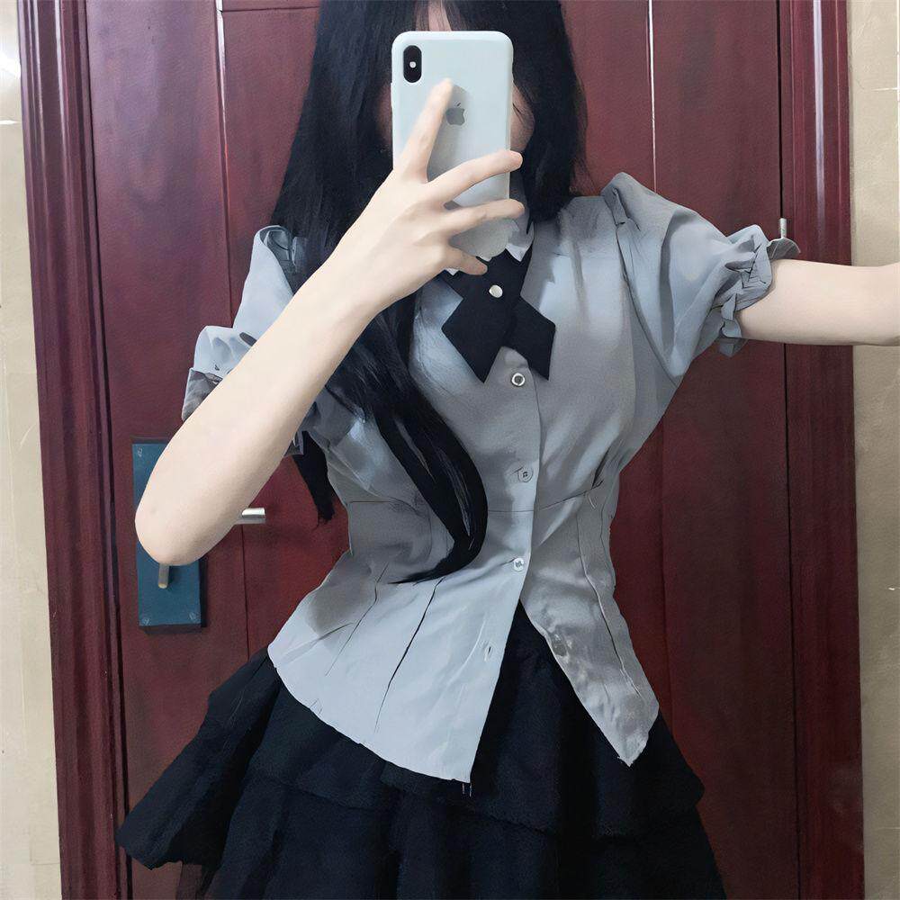 товар из китая 3件套2024新款小个子纯欲套装学院风女装短裙子日系jk制服衬衫女