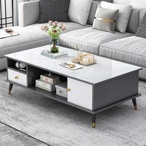 TV cabinet living room simple modern style TV cabinet coffee table combination new light luxury floor cabinet small storage cabinet