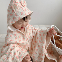 MUJI summer pure cotton gauze primary school students classroom sleeping with shawl style childrens cloak lunch break