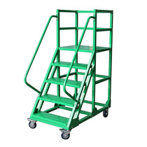 Climbing ladder Supermarket warehouse mobile platform ladder Shelf pickup ladder Factory climbing vehicle Shanghai manufacturer