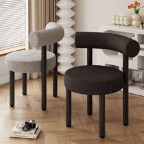 Internet celebrity makeup chair dressing table stool girls bedroom high-end designer fat cream style dining chair