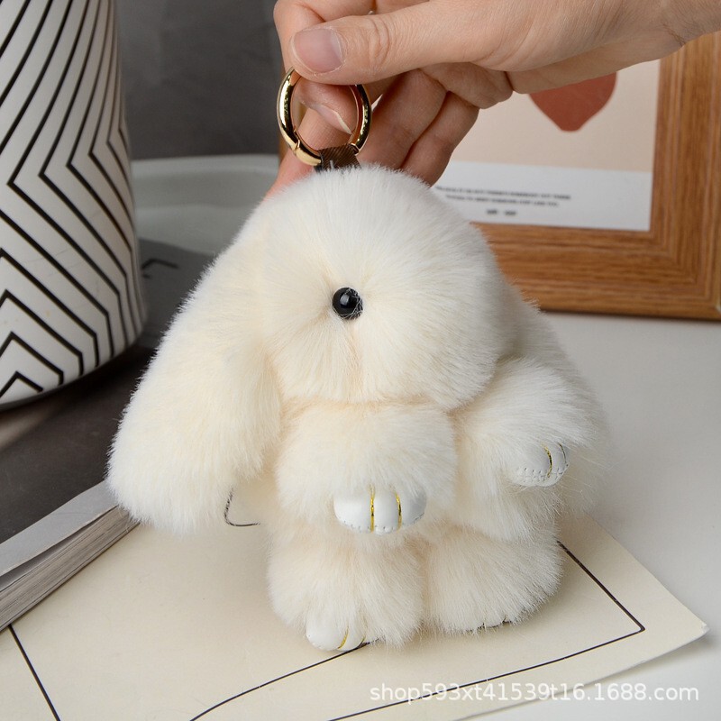 Imitation Dead Rabbit Plush Pendant, Cute Rabbit Car Keychain, Bag Accessories, Bag Pendant, Cute Little Rabbit Pendant