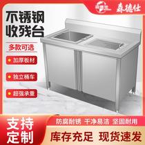 Shaanxi stainless steel scrap collection table to collect scrap car garbage recycling truck scrap food table swill table dinner plate collection dining car tableware waste