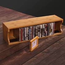Album storage box Chinese solid wood storage rack CD storage box desktop storage frame CD game disc creative box