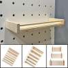 Cave board storage rack Customized solid wood hanging board decoration entrance entrance partition wooden stick accessories storage rack