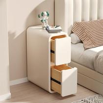 Solid wood bedside table simple and modern removable mini small extremely narrow bedside table ultra-narrow narrow edge gap storage rack