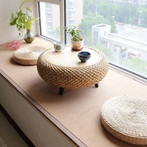 Bay window mat window sill small table Japanese-style rattan bay window table tatami small coffee table simple kang table floor low table solid