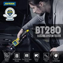 AUTOOL BT280 automobile line inspection and diagnosis instrument fuel injector test battery voltage detection