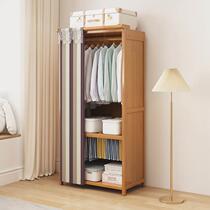 Wardrobe home bedroom sturdy and durable simple large wardrobe dust-proof storage large capacity floor-standing multi-layer solid wood cabinet