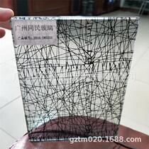 Tongmin wired glass laminated glass hotel decoration silk glass home decoration art wired glass