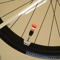 Pumpkin valve core valve light bicycle mountain bike tire decoration accessories girls atmosphere light night riding decorative light