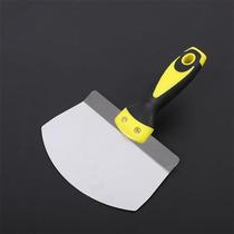 Stainless steel curved ash board fan-shaped mud holder ash shovel thickened feeder oiler bricklayer plastering putty ash shovel