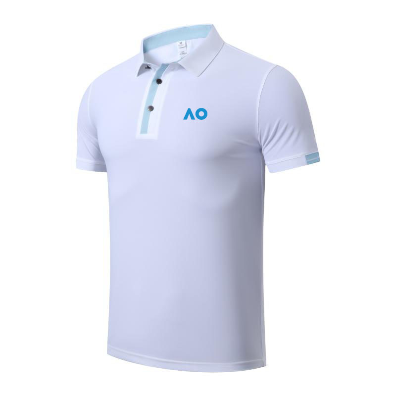 New Australian Open Tennis Suit for Men, Quick-Drying Breathable Polo Shirt, Fashionable Sports Training Shorts, Competition Uniform