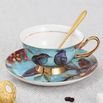 Cup high-end light luxury light luxury coffee cup cup and saucer set high-end exquisite French ladies high-value ceramics