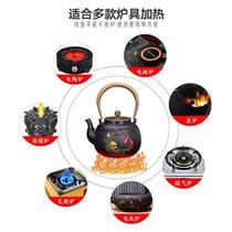 Dian Gongtang iron kettle uncoated orchid white head cast iron kettle pig iron teapot household tea set Japanese iron teapot direct sales