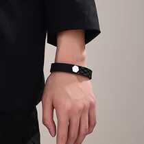 QMXD winter anti-static bracelet for men trendy niche personality silicone sports bracelet for boys simple versatile and high-end