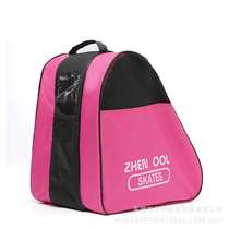 Roller skating bag three-layer bag triangular shoulder bag childrens mens and womens roller skate bag skating roller skates