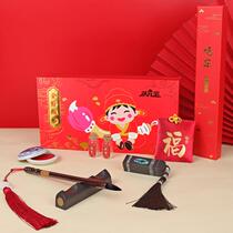 Baby fetal hair souvenir diy self-made fetal hair pen fetal hair stamp full moon boy and girl hundred days gift box customized