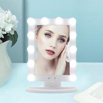 LED Hollywood mirror headlight with three-tone light-changing light bulb mirror cross-border e-commerce best-selling cosmetic mirror L