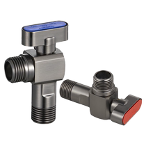 Submarine ball valve gun ash angle valve all copper hot and cold water triangle valve water heater large flow water valve water switch valve