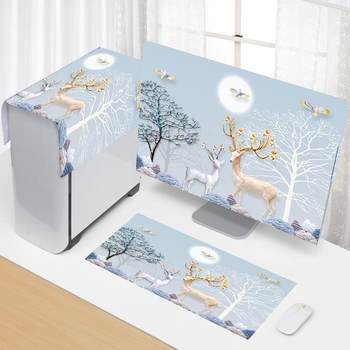 Computer cover new dust cover desktop monitor main case protective cover home internet celebrity keyboard dust cover cloth