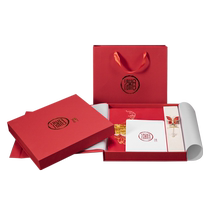 湘传礼湘绣纯手工刺绣双层真丝围巾搭配手工发簪 胸针家居礼套盒