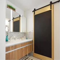 Full set of hanging rail track accessories Nordic damping hardware kitchen door partition sliding door sliding door slide rail