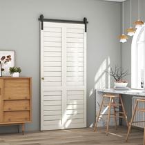 Folding barn door hanging rail kitchen bedroom partition folding carbon steel sliding door folding sliding door slide rail