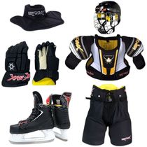 Weimax student youth roller skating ice hockey eleven-piece helmet chest protector neck protector club protector elbow protector and knee protector