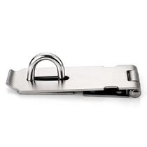 Honggong stainless steel thickened lock padlock hasp padlock door buckle nose with screw 4 inches can be customized by WZN