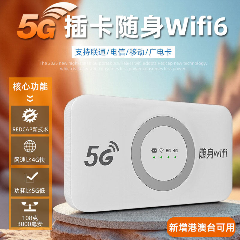 Портативная Wi-Fi-карта 5G может быть вставлена в новую высокоскоростную беспроводную сеть netcom 2025 года, маршрутизатор wifi6 с 5g-картой для мобильных устройств, домашний автомобиль, общежитие, портативный Wi-Fi, интернет-сокровище Гонконга, Макао и Тайваня