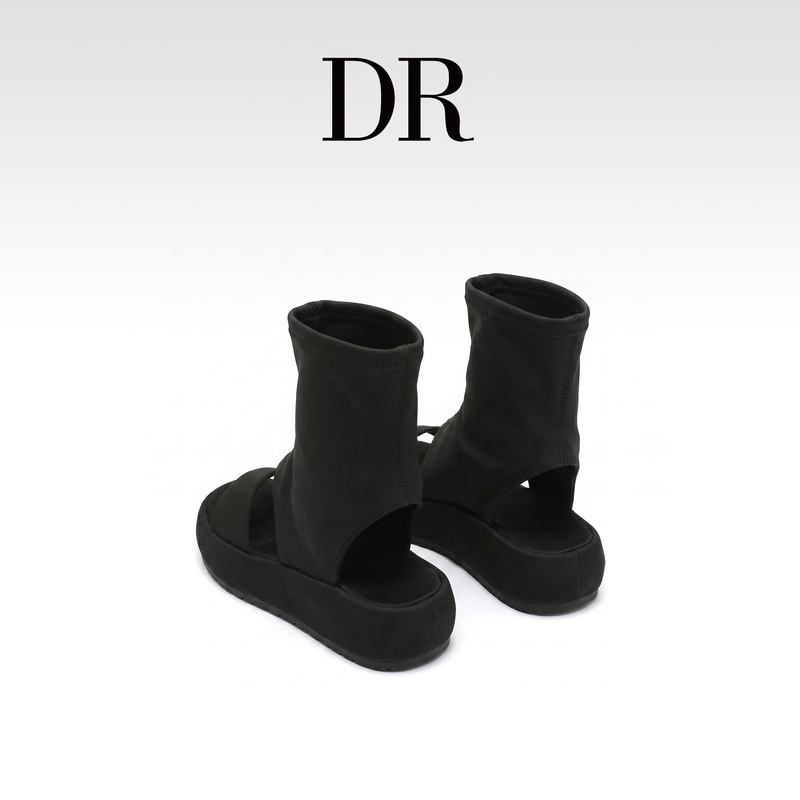 Dr Official Genuine Black Casual Thick-Soled Roman Sandals for Women 2026 Summer Open-Toe Slip-On Versatile Sandals Dr Official Genuine Black Casual Thick-Soled Roman Sandals for Women 2026 Summer Open-Toe Slip-On Versatile Sandals