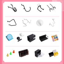 Perforated board hook bookshelf storage rack hardware accessories e-sports desk modification magnetic magnetic refrigerator magnet