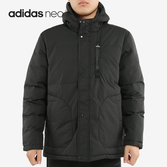 Adidas/Adidas genuine men's windproof hooded warm casual sports cotton cloth EI4418