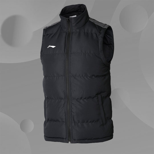 李宁童装儿童棉马甲新款男女儿童拼接大童保暖马甲AMMN002