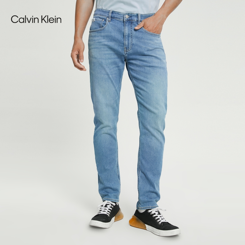 CK Jeans22 Spring New Men's Funky Wedge Edition Light Blue Wash Stretch Jeans J320964