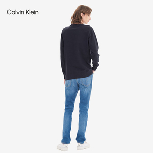 CK Jeans 男装圆领长袖全棉潮流休闲时尚针织衫 ZM01402